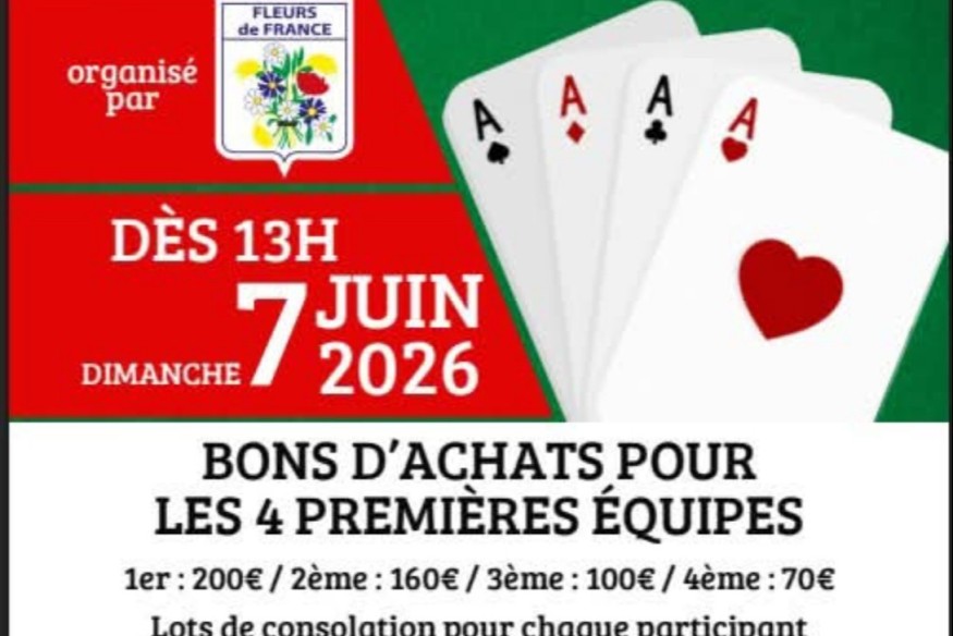 Concours de belote à Fère-Champenoise le 7 juin 2026 : une après-midi conviviale à la salle des fêtes